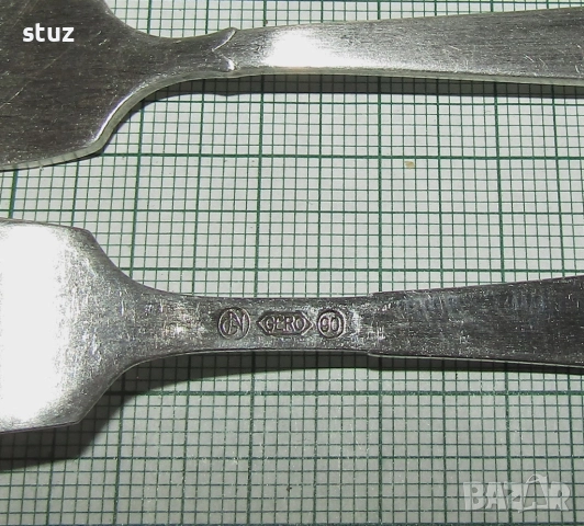 Малки десертни вилички, посребрени, сет 7 бр., снимка 7 - Прибори за хранене, готвене и сервиране - 52238109