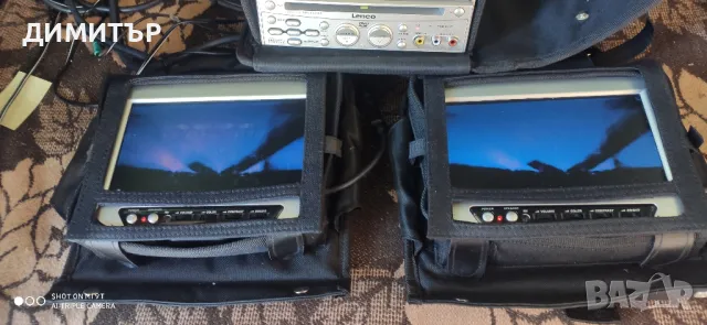 lenco dvd 205 за автомобил + два монитора, снимка 5 - Аудиосистеми - 49881711