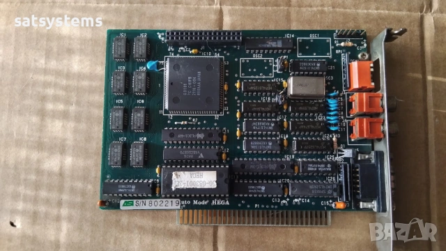 Ретро видео карта PC Chips G3101 (Paradise PEGA 1A ) 256KB 8-bit ISA