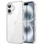iPhone 16 (6.1) Силиконов кейс Shine 2 mm брокатен и Протектор, снимка 1