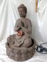 Стар фонтан, шадраван Буда, лотус, работещ, снимка 5