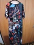 НОВА 3xl ПРЕКРАСНА ДЪЛГА РОКЛЯ С ПЪСТРИ ПЕПЕРУДИ към нея има коланче и скрънч за коса , снимка 3