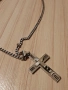 Ланец с кръст от стомана, снимка 2