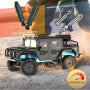 SIMREX Джип 1/12 20 км/ч, 4x4, 30мин бат.2.4GHz дистанционно, водоустойчива IPX4 RC кола за офроуд, снимка 3