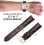 Нова Елегантна кожена каишка за смарт и класически часовник естествена кожа 16 18 20 22 24 мм, снимка 4