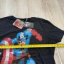 Тениска Marvel Gozoo с щампа на Капитан Америка, нова, черна, мъжка, размер XL, снимка 6