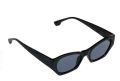 Дамски слънчеви очила черна пластмасова многоъгълна рамка тъмни стъкла, снимка 1 - Слънчеви и диоптрични очила - 45975454