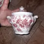 Намалена цена 150.00лв Сервиз чай/кафе RidgwayStaffordshire England WINDSOR PINK Red Floral Birds , снимка 11