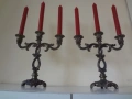 Комплект от 2 бр. бронзови свещника от Германия, снимка 1