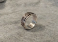Красив оригинален сребърен (въртящ се) пръстен. 925. 4,5 гр., снимка 3