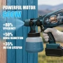 Нов Електрически пистолет за боя за Makita 18V батерии HVLP за стени мебели 1000 мл с 3 медни дюзи, снимка 2