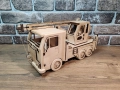 Дървен модел на камион – Кран / Автокран – Craft Camp, снимка 2