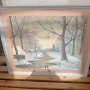Живопис Картина в рамка зимен пейзаж , снимка 4