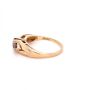 Златен дамски пръстен с 3бр. диаманти 4,76гр. размер:59 14кр. проба:585 модел:21200-1, снимка 1 - Пръстени - 45200964