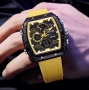 SMAEL Business Yellow – мъжки бизнес и спортен дигитално-аналогов часовник, снимка 3
