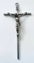 Метален кръст Разпятие Христово Италия, снимка 2