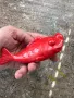 Пластмасова играчка червена рибка, снимка 4