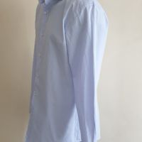 Hugo Boss HUGO Kason Slim Fit Pique Cotton Mens Size 42/ 16 / 1/2 L НОВО! ОРИГИНАЛ! Мъжка Риза!, снимка 10 - Ризи - 46170935