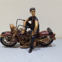 Дървена фигура моторист Harley Davidson, снимка 10 - Колекции - 45890770