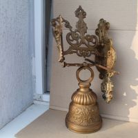 Масивна месингова камбана за входна врата, снимка 1 - Други ценни предмети - 45404112