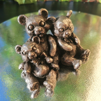 Сребърни мечки Lisham Art 🥈, снимка 1 - Други - 45023995