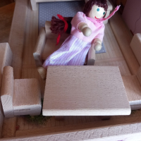 Дървена къща за кукли Eichhorn, снимка 10 - Кукли - 44937477
