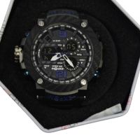 Водоустойчив спортен дигитален часовник EXPONI "Двоен екран,подсветка,аларма, хронометър и др. , ", снимка 4 - Мъжки - 45742041
