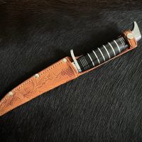 Античен ловен нож (Rehwappen Solingen 70-80 г.) в напълно ново състояние. (Rehw210), снимка 3 - Ножове - 45324677