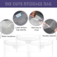 Kokorosa Комплект PVC чанти за съхранение, магнитни листове, организатор на шаблони , снимка 5 - Органайзери - 45750396