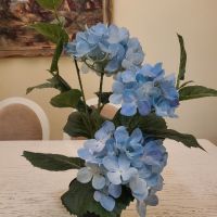 Изкуствена синя хортензия , снимка 4 - Декорация за дома - 45506218