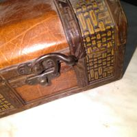 Дървена кутия ковчеже със сатварачка 148х100х83мм, снимка 7 - Декорация за дома - 45375028