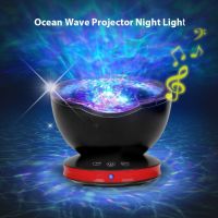 Проектор Ocean Wave, 12 LED дистанционно управление нощна лампа със звук НОВО, снимка 2 - Други - 45836232