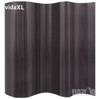 vidaXL Разделител за стая от бамбук, сив, 250x165 cм（SKU:244611）, снимка 1