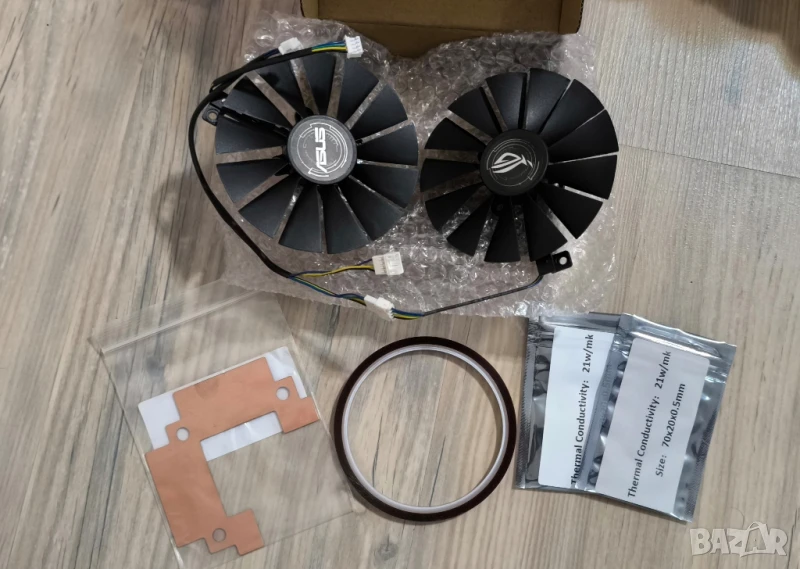 Ремонтен комплект за охладител на видеокарта Asus RX470/RX590, снимка 1
