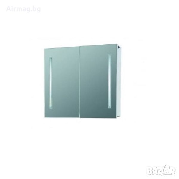 Мебел за баня с огледало плавно затваряне LED осветление Каприз, снимка 1