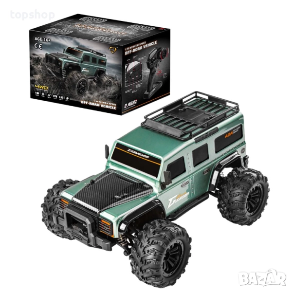 Чисто нов RC камион HSR G2201-A 1/16 2.4G напълно пропорционален синхронен RC електрически офроуд..., снимка 1