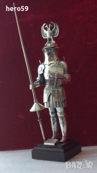 Много рядка фигура- скулптура от солидно сребро 800,края на 19век Ръчна работа. , снимка 1