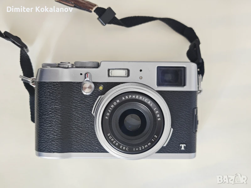 Fujifilm X100T фотоапарат – сребрист, отлично състояние, WCL-X100, EF-X20, снимка 1