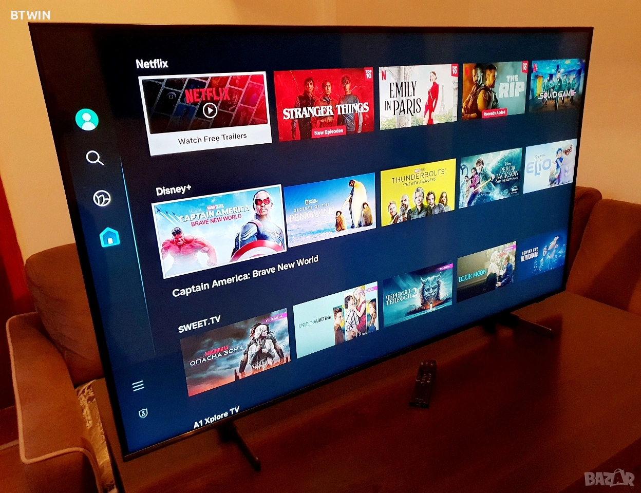 Телевизор - Samsung 50 ИНЧА - QLED - SMART TV - UHD - HDR !, снимка 1