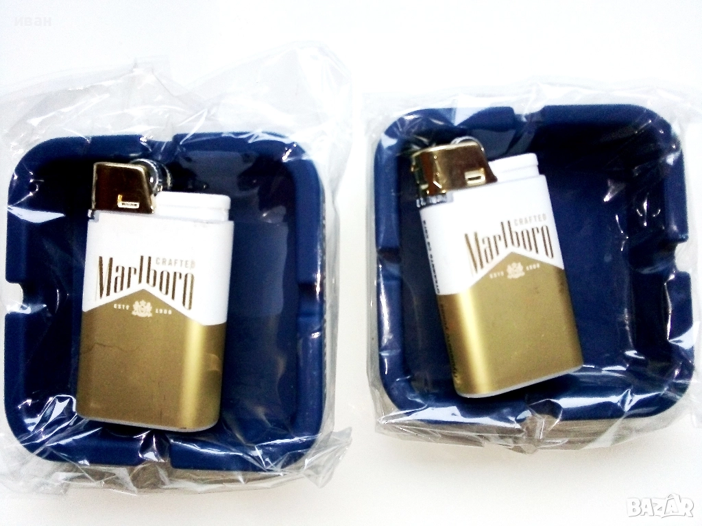 Два комплекта пепелник+запалка, снимка 1