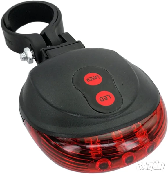 Велосипеден стоп светлинен модул 5 LED + 7 режима , снимка 1