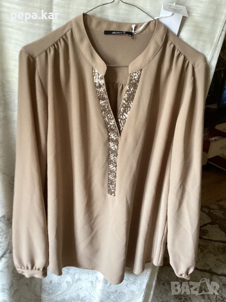 Нова. BOBO ZANDER,№48  красива  копринена блуза с дълъг ръкав, снимка 1