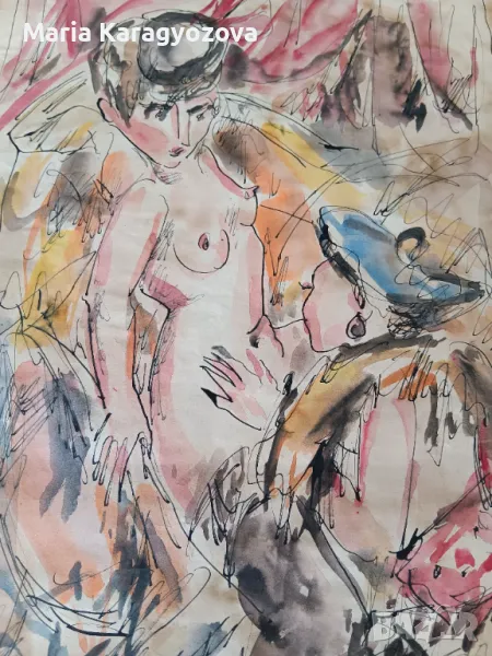 Картна Жул Паскин, оригинал, снимка 1