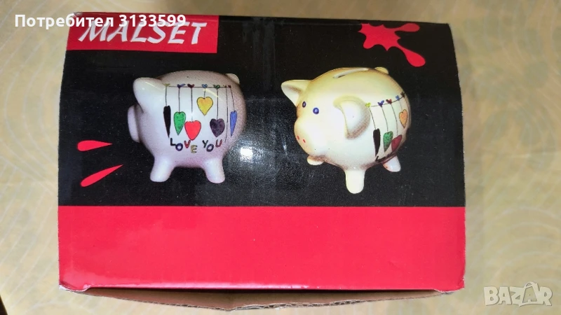 Керамична касичка "прасенце" за оцветяване , снимка 1