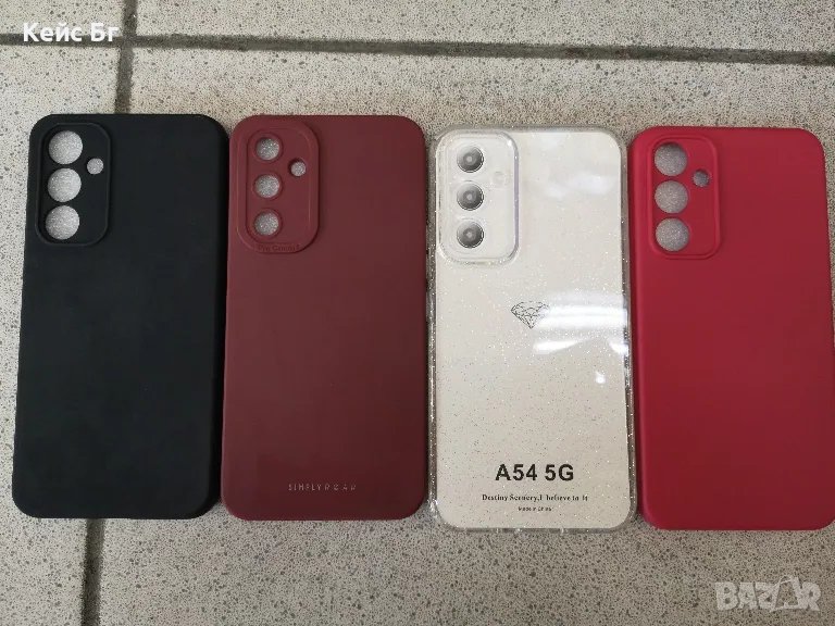 Samsung A54-Силиконов кейс +5D OG стъклен протектор, снимка 1