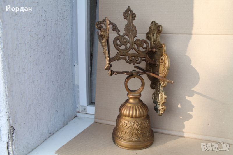 Масивна месингова камбана за входна врата, снимка 1