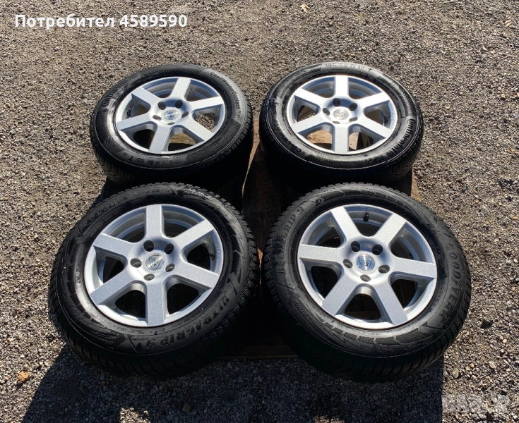 Алуминиеви джанти 15цола 5x112+ЗИМНИ ГУМИ Goodyear 195/65/15 за Vw,Audi,Skoda,Seat, снимка 1