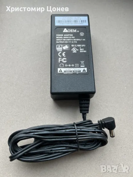 12V 4.17A (50W MAX) захранване AtechOEM A050112-T81 , снимка 1