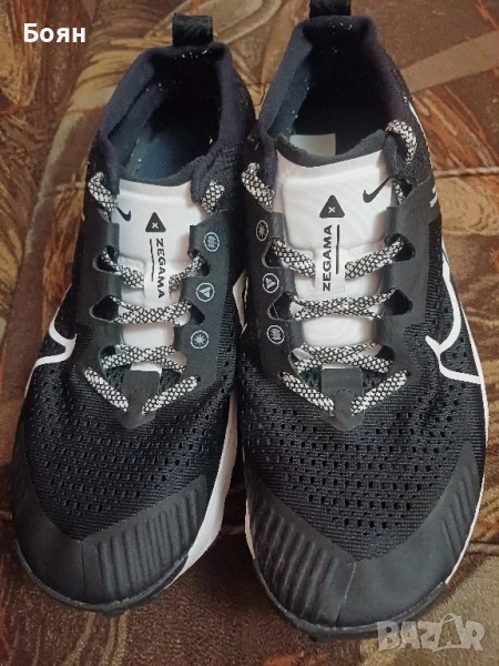 Nike Обувки ZoomX Zegama за бягане, Бял/Черен, снимка 1
