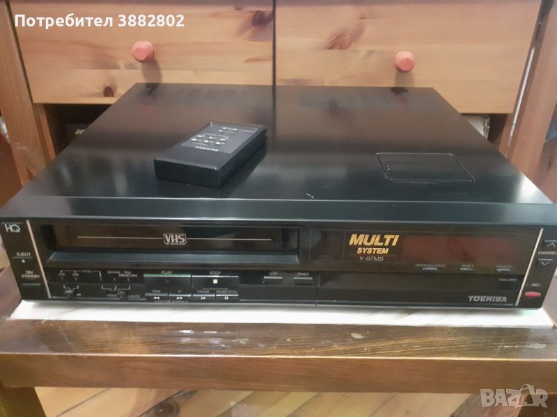 Видеомагнетофон VCR Toshiba V-87MS, снимка 1